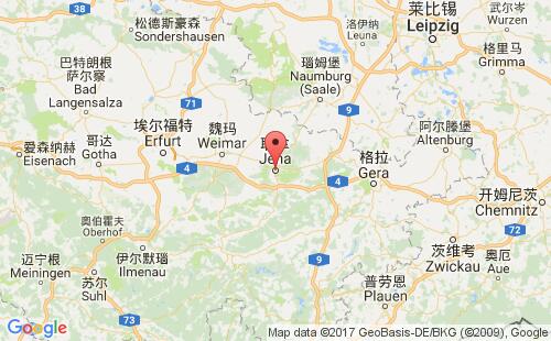 德國港口耶拿jena港口地圖