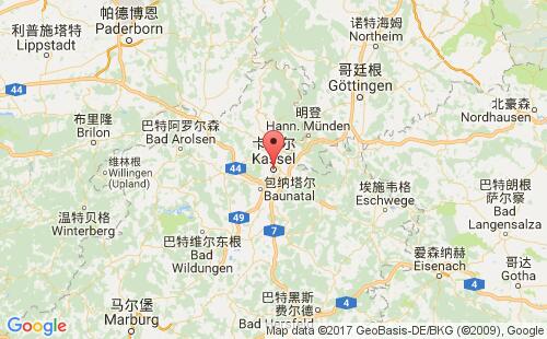 德國(guó)港口卡塞爾kassel港口地圖