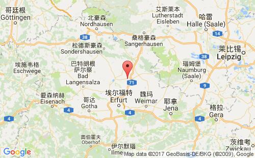 德國港口瑟默達(dá)sommerda港口地圖