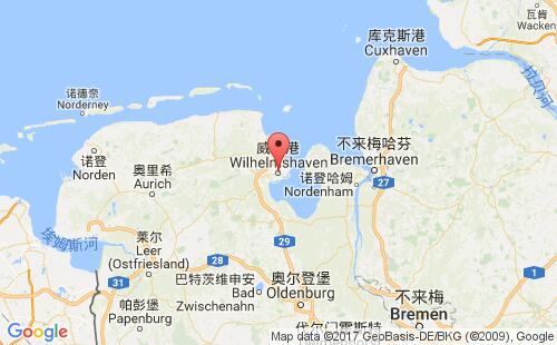 德國港口威廉港wilhelmshaven港口地圖
