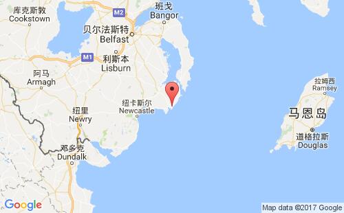 英國(guó)港口阿德格拉斯ardglass港口地圖