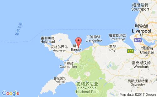 英國(guó)港口博馬里斯beaumaris港口地圖