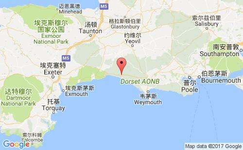英國(guó)港口布里德波特bridport港口地圖