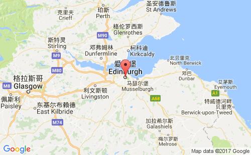 英國(guó)港口愛丁堡edinburgh港口地圖