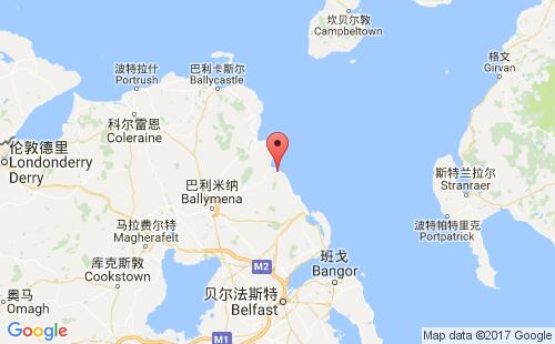 英國港口格萊納姆glenarm港口地圖