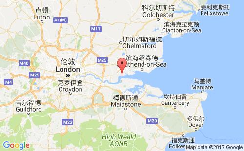 英國(guó)港口倫敦門戶港london gateway port港口地圖