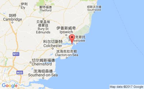 英國港口帕克斯頓瓜伊parkeston quay港口地圖
