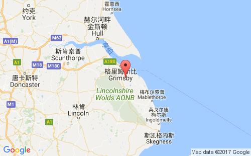 英國港口特奈特米納爾tetney terminal港口地圖