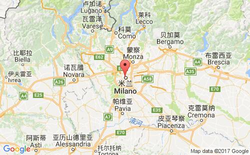 意大利港口米蘭milano港口地圖
