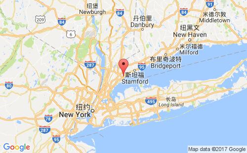 美國海運(yùn)港口切斯特port chester,ny港口地圖