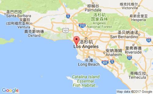 美國海運港口埃爾塞貢多el segundo港口地圖