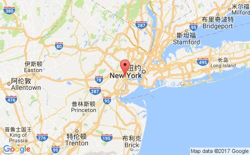美國海運(yùn)港口伊麗莎白-新澤西elizabeth,nj港口地圖