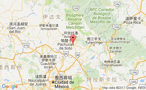 美國(guó)海運(yùn)港口希達(dá)爾戈hidalgo,tx港口地圖