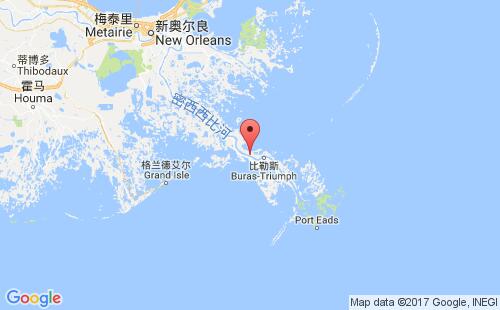 美國海運港口奧斯特里卡ostrica港口地圖