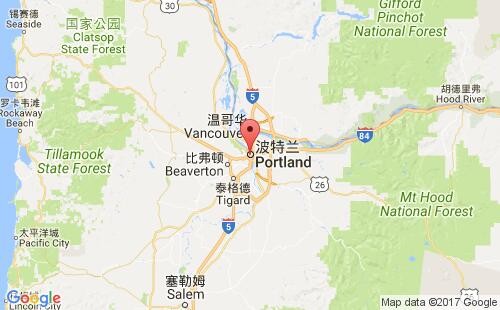 美國海運(yùn)港口波特蘭portland,or港口地圖