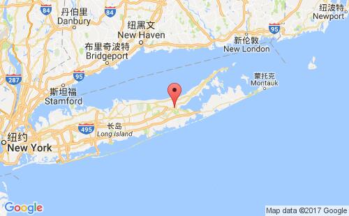 美國(guó)海運(yùn)港口里弗黑德riverhead港口地圖
